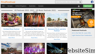 findfestival.com Screenshot