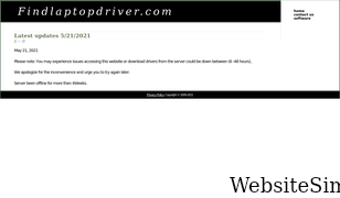 findlaptopdriver.com Screenshot