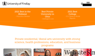 findlay.edu Screenshot