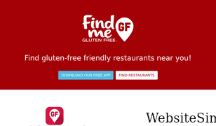 findmeglutenfree.com Screenshot