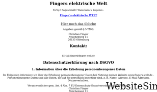 fingers-welt.de Screenshot
