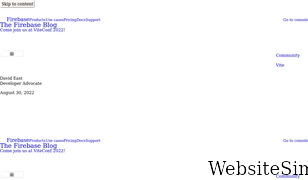 firebase.blog Screenshot