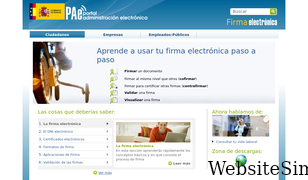 firmaelectronica.gob.es Screenshot