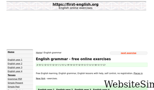 first-english.org Screenshot