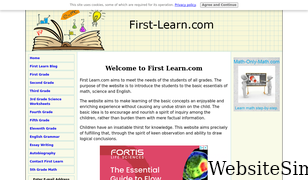 first-learn.com Screenshot