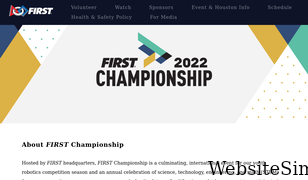 firstchampionship.org Screenshot