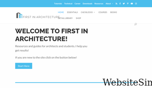 firstinarchitecture.co.uk Screenshot
