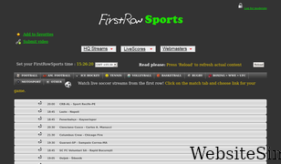 firstsrowsports.com Screenshot