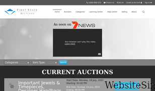 firststateauctions.com.au Screenshot