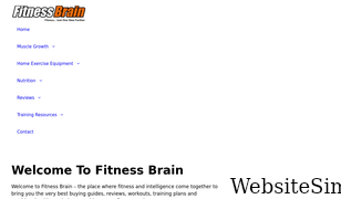 fitnessbrain.co.uk Screenshot