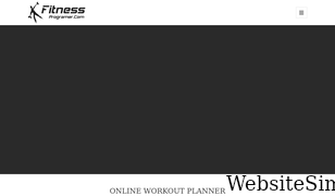 fitnessprogramer.com Screenshot