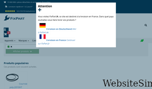 fixpart.fr Screenshot