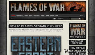 flamesofwar.com Screenshot