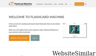 flashcardmachine.com Screenshot