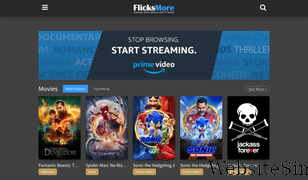 flicksmore.com Screenshot