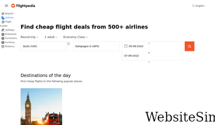 flightpedia.org Screenshot