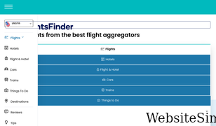 flightsfinder.com Screenshot
