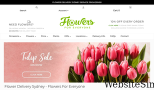 flowersforeveryone.com.au Screenshot