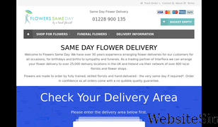 flowerssameday.co.uk Screenshot