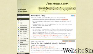 flutetunes.com Screenshot