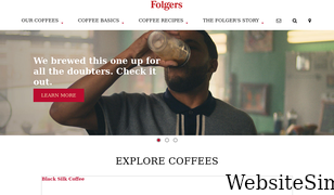 folgerscoffee.com Screenshot