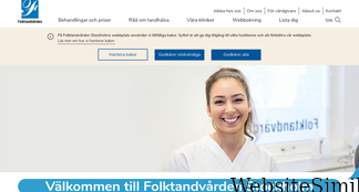 folktandvardenstockholm.se Screenshot