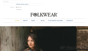 folkwear.com Screenshot