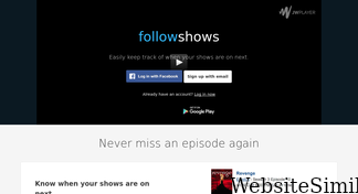 followshows.com Screenshot