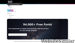 fontspace.com Screenshot