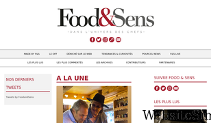 foodandsens.com Screenshot