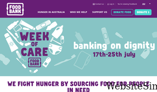 foodbank.org.au Screenshot