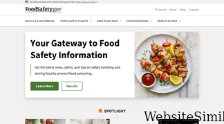 foodsafety.gov Screenshot