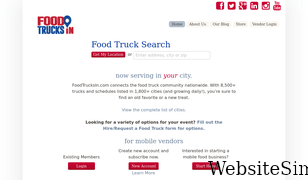foodtrucksin.com Screenshot