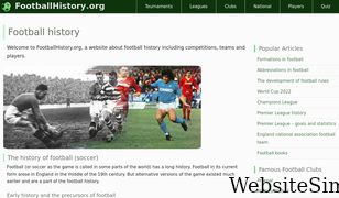 footballhistory.org Screenshot