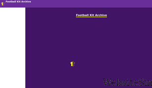 footballkitarchive.com Screenshot
