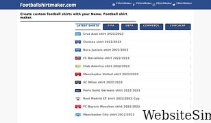 footballshirtmaker.com Screenshot