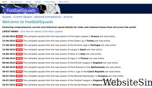 footballsquads.co.uk Screenshot