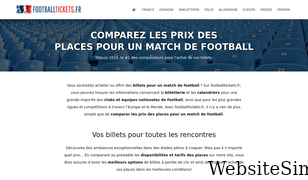 footballtickets.fr Screenshot