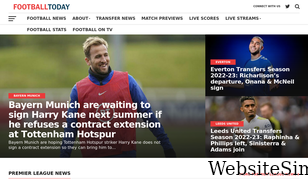 footballtoday.com Screenshot