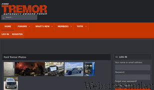 fordtremor.com Screenshot