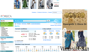 foreca.net Screenshot
