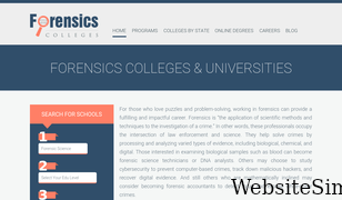 forensicscolleges.com Screenshot