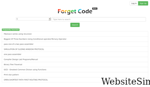 forgetcode.com Screenshot