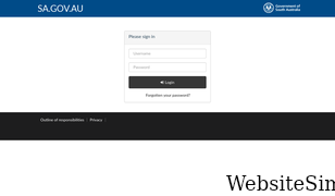 forms.sa.gov.au Screenshot
