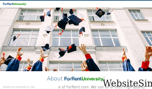 forrentuniversity.com Screenshot