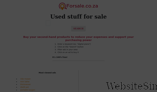 forsale.co.za Screenshot