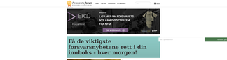 forsvaretsforum.no Screenshot