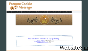 fortunecookiemessage.com Screenshot