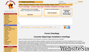 forum-chauffage.com Screenshot