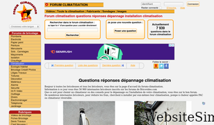forum-climatisation.com Screenshot